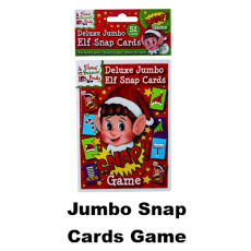 Christmas Naughty Elf Jumbo Snap Cards Game